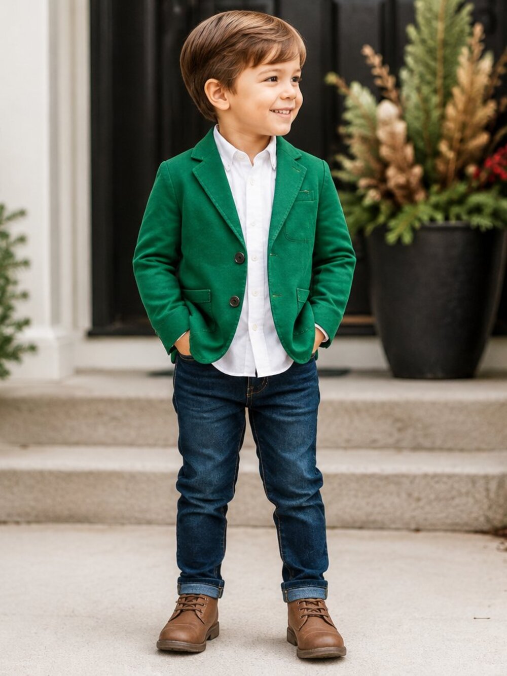 Mayoral Boys Green Blazer Jacket Heritage Edition | Size 3